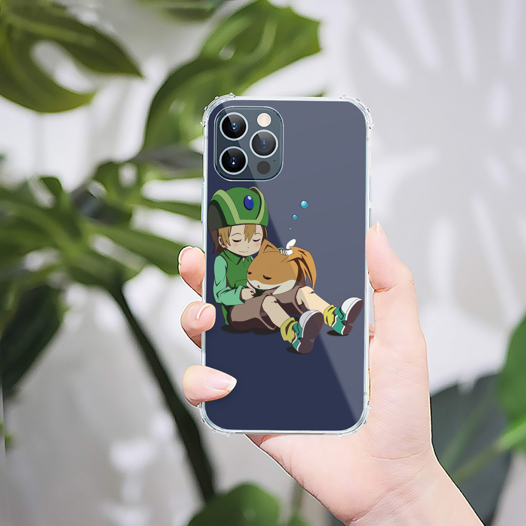 （画像用） Digimon デジタルモンスター/デジモン 【iPhone 12シリーズ対応】透明スマホケース（クリアソフトケース）